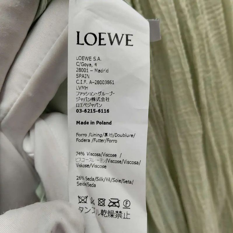 Loewe Loewe Sleeveless Green Summer Dress 0089 Size M / US 6-8 / IT 42-44 - 4 Thumbnail