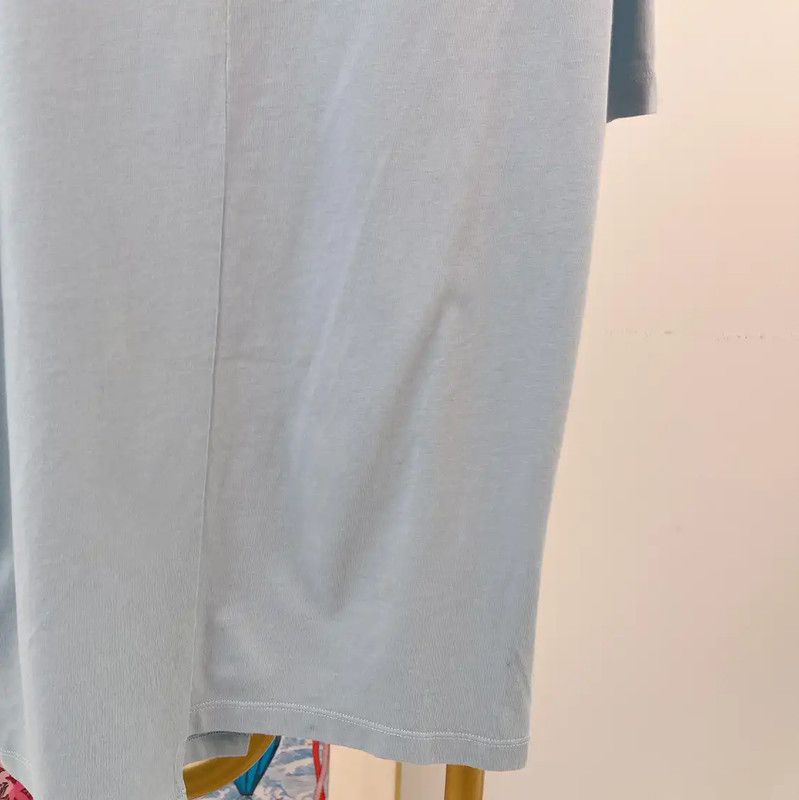 Loewe Loewe Summer Blue Cotton Short Sleeve T-Shirt 0089 Size S / US 4 / IT 40 - 7 Thumbnail