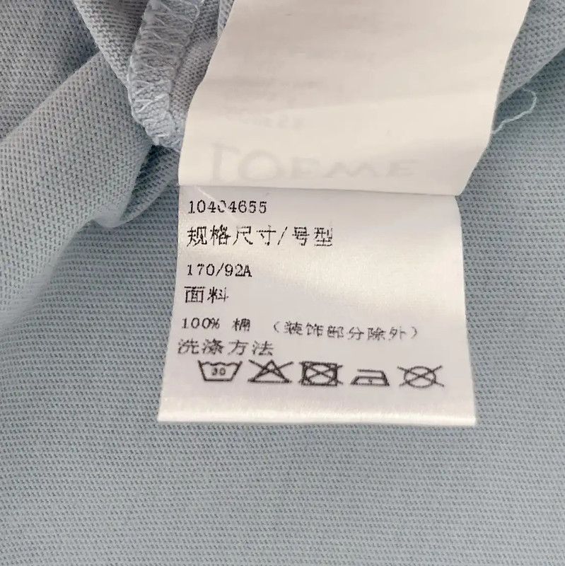 Loewe Loewe Summer Blue Cotton Short Sleeve T-Shirt 0089 Size S / US 4 / IT 40 - 10 Thumbnail