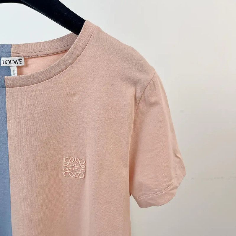 Loewe Loewe Colorblock Cotton T-Shirt for Women 0089 Size S / US 4 / IT 40 - 3 Thumbnail