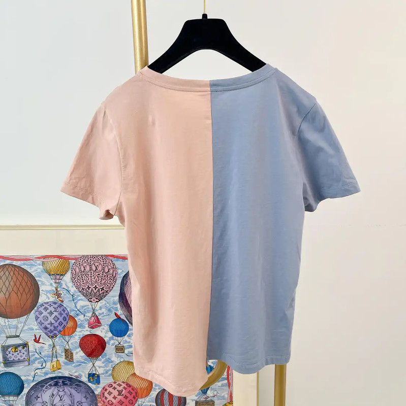 Loewe Loewe Colorblock Cotton T-Shirt for Women 0089 Size S / US 4 / IT 40 - 2 Thumbnail