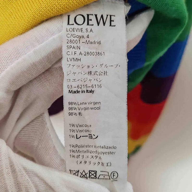 Loewe Loewe Multicolored Wool Knit Sweater 0089 Size XS / US 0-2 / IT 36-38 - 5 Thumbnail