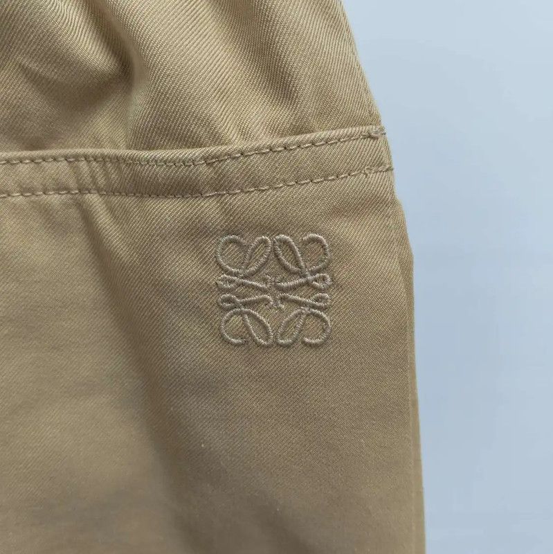 Loewe Loewe Casual Khaki Cotton Pants for Women 0089 Size 23" - 6 Thumbnail