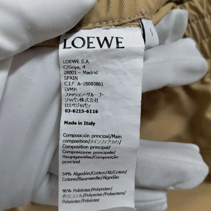 Loewe Loewe Casual Khaki Cotton Pants for Women 0089 Size 23" - 4 Thumbnail