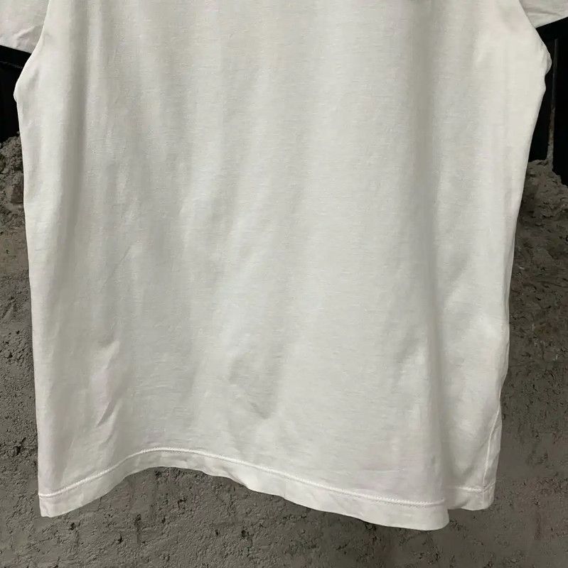 Loewe Loewe Women's Summer White Cotton T-Shirt 0089 Size L / US 10 / IT 46 - 4 Thumbnail