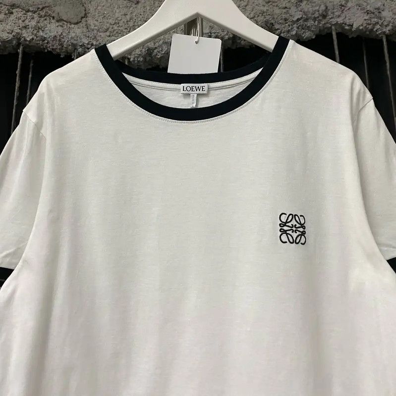 Loewe Loewe Women's Summer White Cotton T-Shirt 0089 Size L / US 10 / IT 46 - 3 Thumbnail