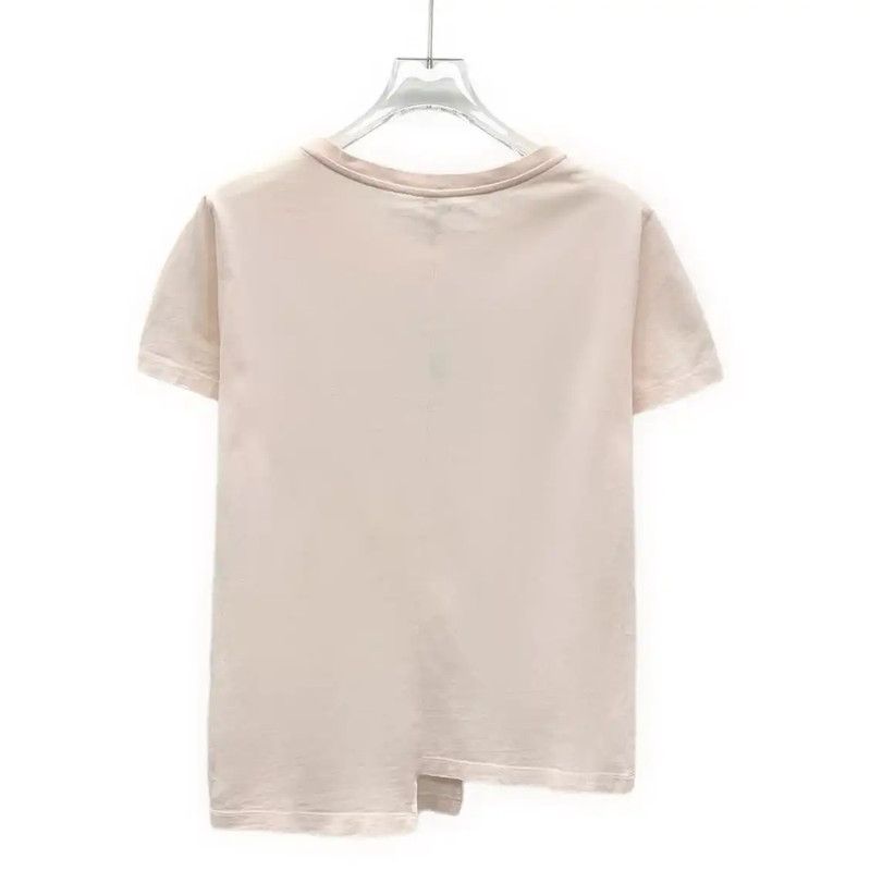 Loewe Loewe Light Pink Cotton Women's T-Shirt 0089 Size M / US 6-8 / IT 42-44 - 2 Thumbnail