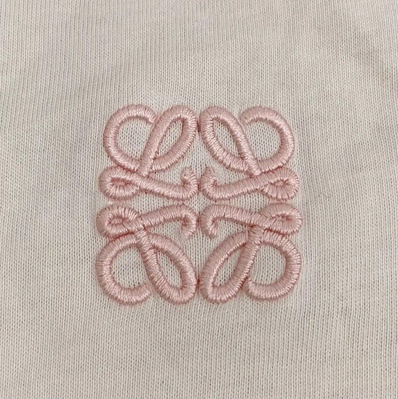 Loewe Loewe Light Pink Cotton Women's T-Shirt 0089 Size M / US 6-8 / IT 42-44 - 5 Thumbnail
