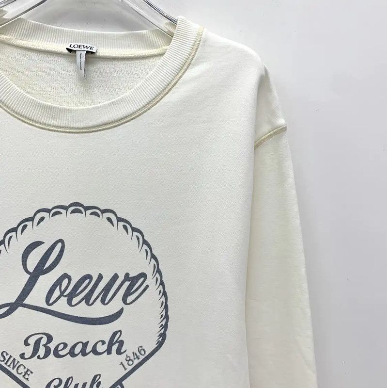Loewe Loewe Cotton Crewneck Sweatshirt for Women 0089 Size M / US 6-8 / IT 42-44 - 3 Thumbnail