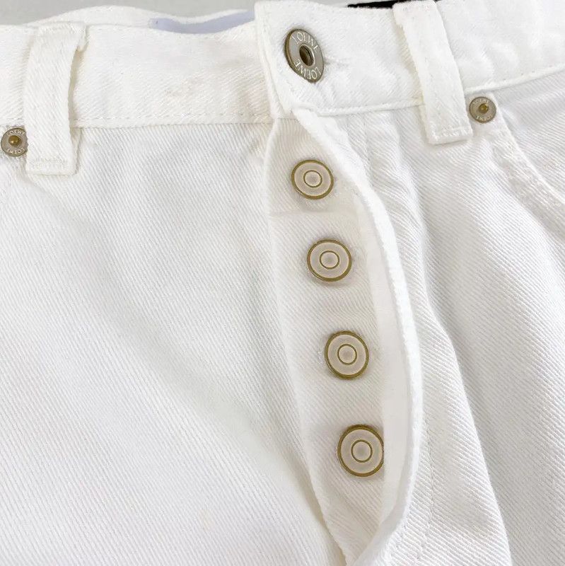 Loewe Loewe White Cotton Women's Shorts 0089 Size 25" / US 0 / IT 36 - 6 Thumbnail