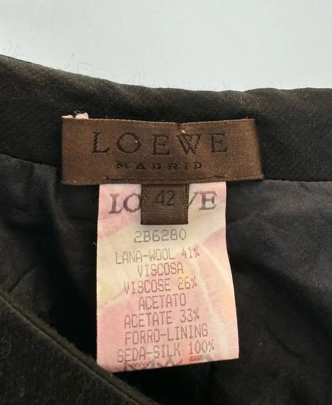 Loewe Loewe Black Wool Blend Dress 0089 Size M / US 6-8 / IT 42-44 - 8 Thumbnail