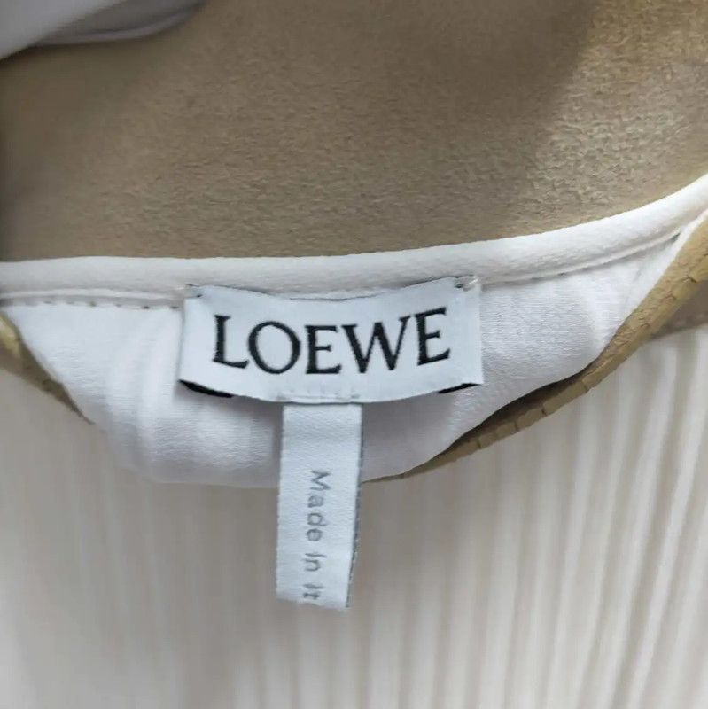 Loewe Loewe White Pleated Skirt for Summer 0089 Size 23" - 3 Thumbnail