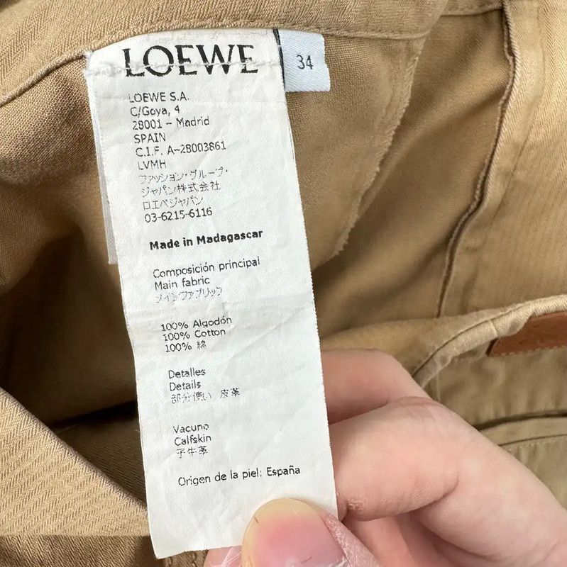 Loewe Loewe Asymmetrical Khaki Midi Skirt 0089 Size 22" - 7 Thumbnail