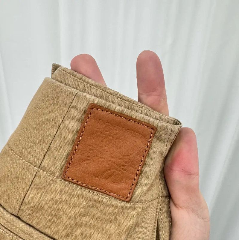 Loewe Loewe Asymmetrical Khaki Midi Skirt 0089 Size 22" - 5 Thumbnail