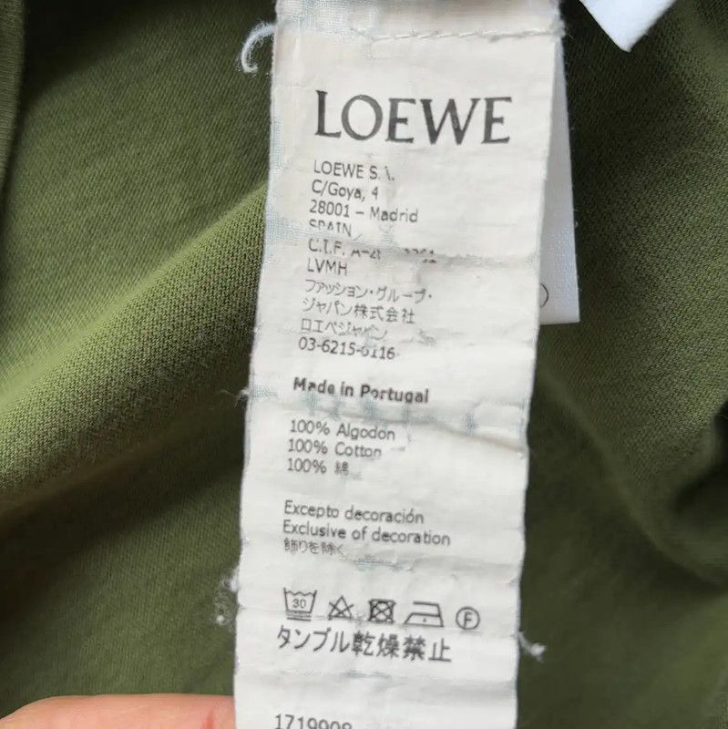 Loewe Loewe Green Women's T-Shirt in Size XL 0089 Size XL / US 12-14 / IT 48-50 - 4 Thumbnail