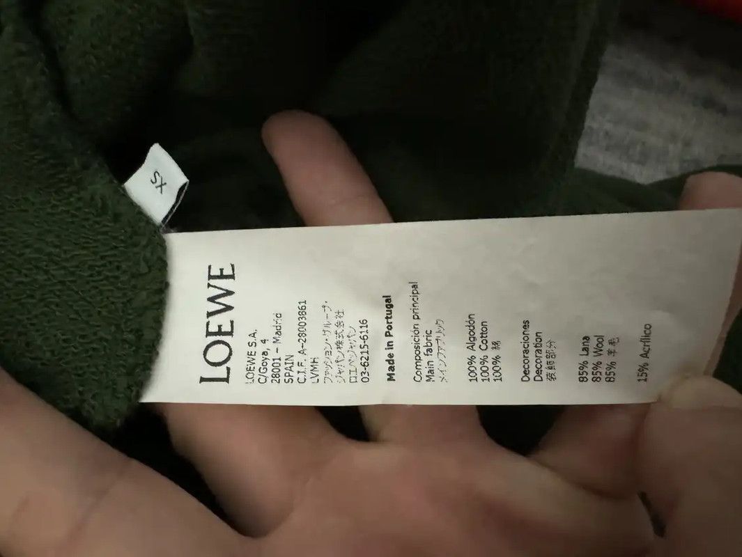 Loewe Loewe Colorblock Logo Women's Hoodie 0089 Size XS / US 0-2 / IT 36-38 - 5 Thumbnail