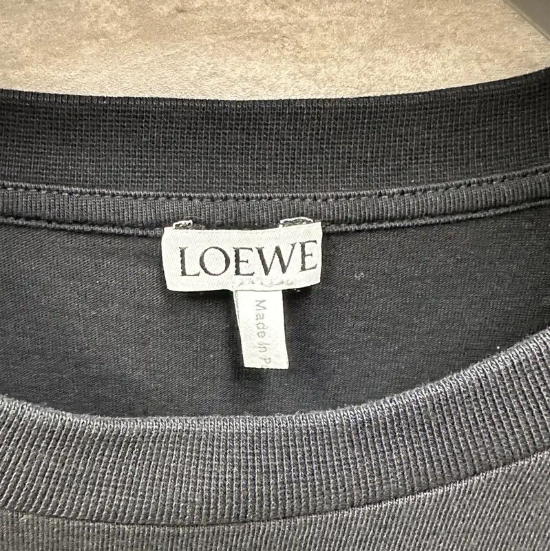 Loewe Loewe Summer Black Cotton Short Sleeve T-Shirt 0089 Size M / US 6-8 / IT 42-44 - 4 Thumbnail