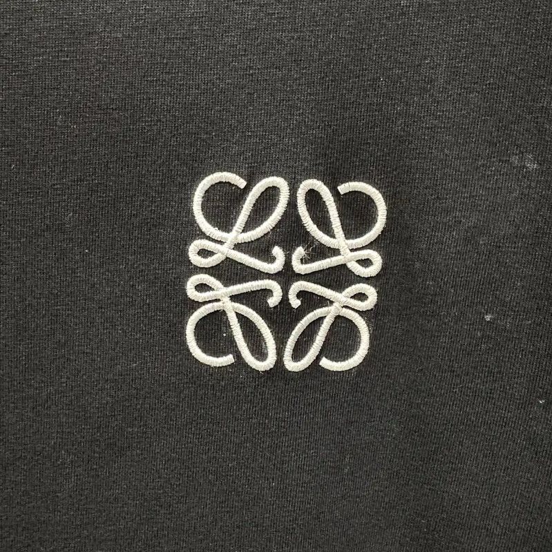 Loewe Loewe Summer Black Cotton Short Sleeve T-Shirt 0089 Size M / US 6-8 / IT 42-44 - 3 Thumbnail