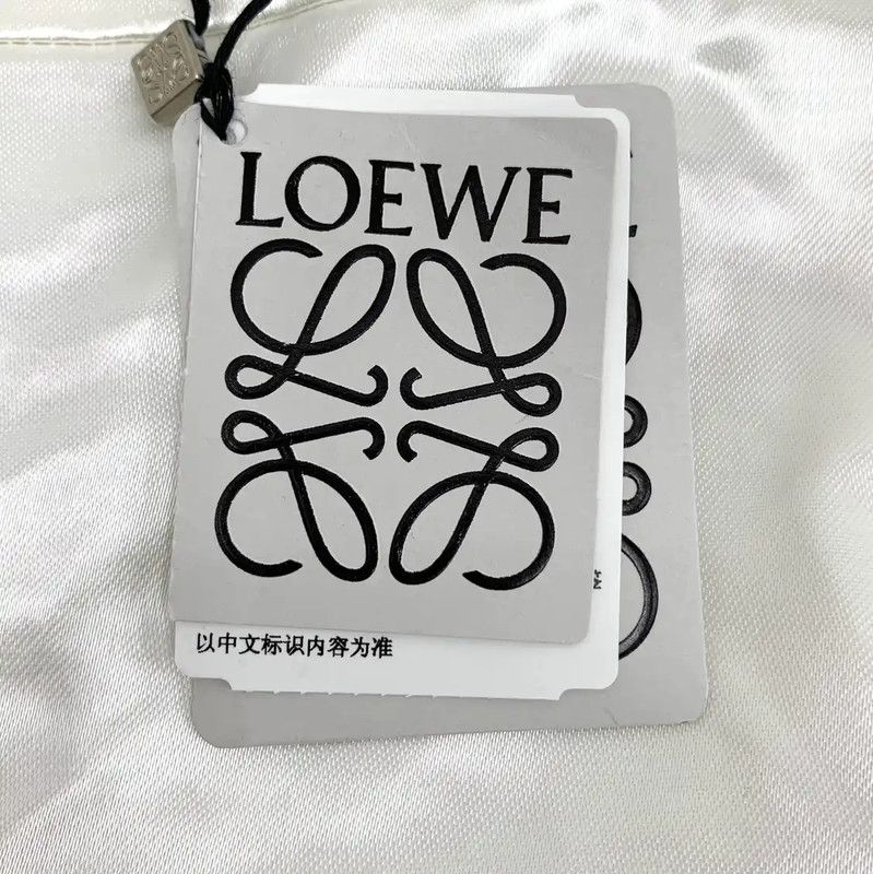 Loewe Loewe White Cotton Casual Pants for Women 0089 Size 23" - 10 Thumbnail
