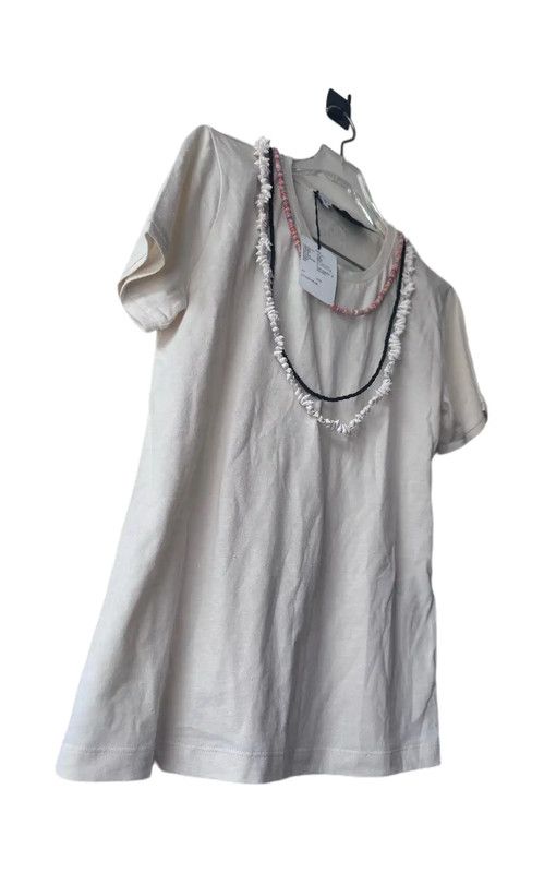 Loewe Loewe Summer White Cotton Logo Print Tee 0089 Size S / US 4 / IT 40 - 3 Thumbnail
