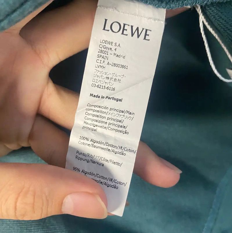 Loewe Loewe Green Women's Hoodie XS Size 0089 Size XS / US 0-2 / IT 36-38 - 4 Thumbnail