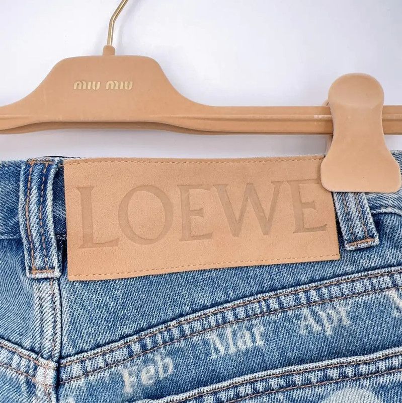 Loewe Loewe Blue Denim Women's Shorts 0089 Size 23" - 3 Thumbnail