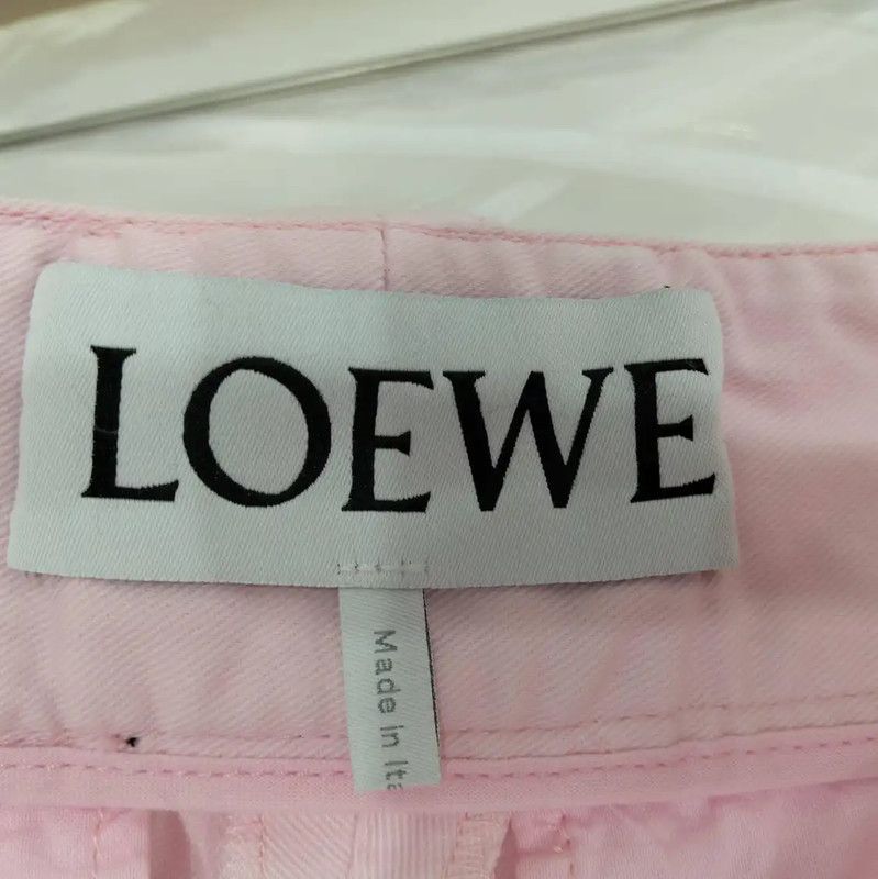 Loewe Loewe Pink Cotton Casual Pants for Women 0089 Size 30" / US 8 / IT 44 - 4 Thumbnail