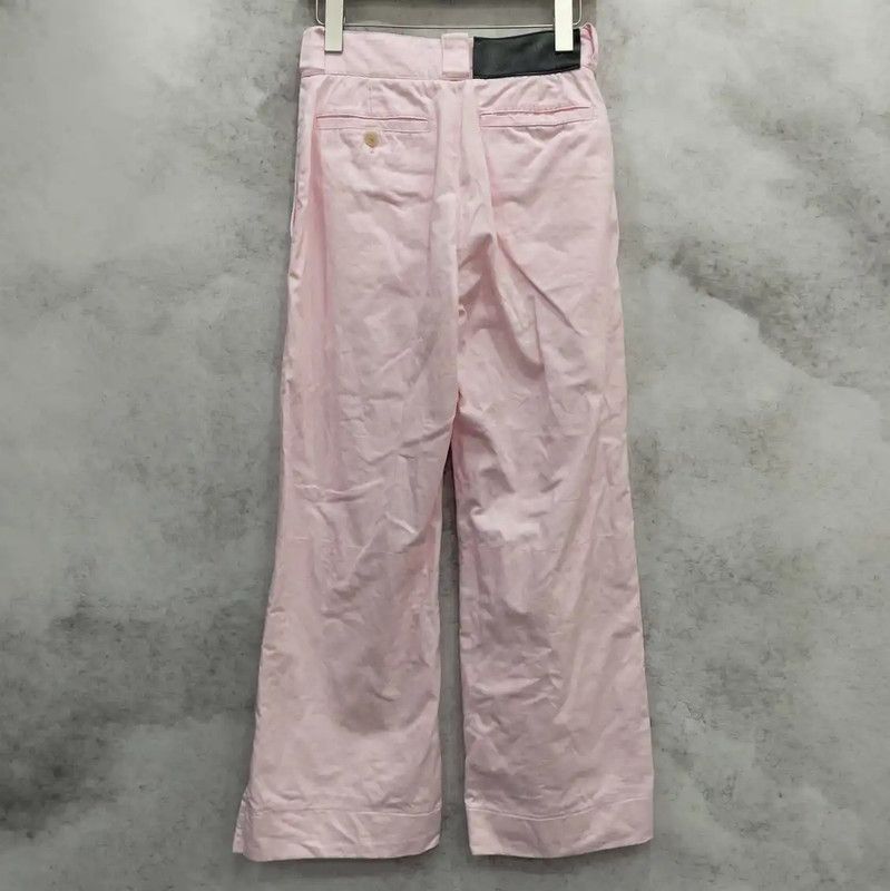 Loewe Loewe Pink Cotton Casual Pants for Women 0089 Size 30" / US 8 / IT 44 - 2 Thumbnail