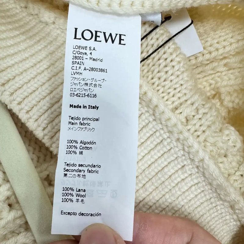 Loewe Loewe Irregular Wool Dress for Women 0089 Size XS / US 0-2 / IT 36-38 - 8 Thumbnail