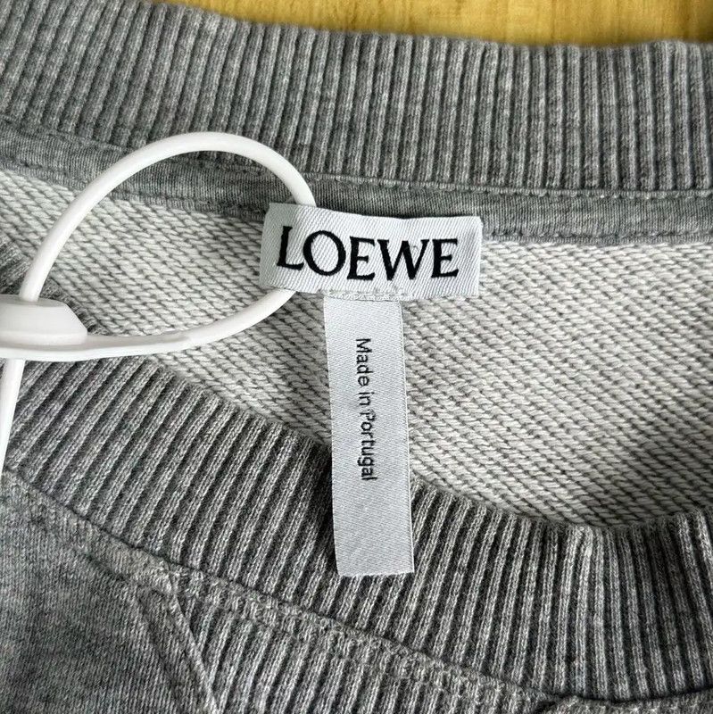 Loewe Loewe Gray Cotton Women's Sweatshirt 0089 Size XS / US 0-2 / IT 36-38 - 4 Thumbnail