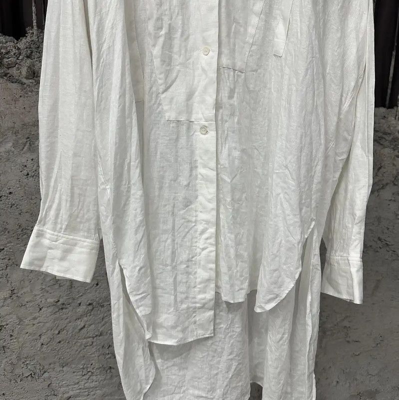 Loewe Loewe White Long Sleeve Dress for Women 0089 Size ONE SIZE - 4 Thumbnail