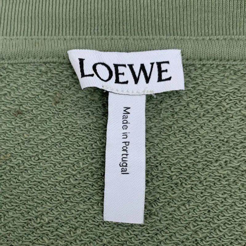 Loewe Loewe Green Cotton Women's Sweatshirt 0089 Size L / US 10 / IT 46 - 5 Thumbnail