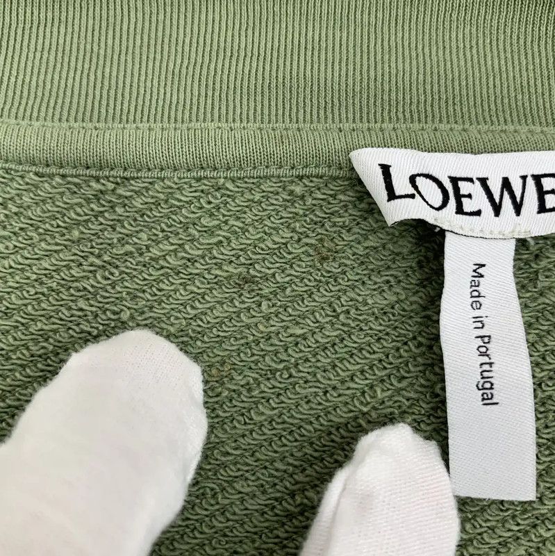 Loewe Loewe Green Cotton Women's Sweatshirt 0089 Size L / US 10 / IT 46 - 8 Thumbnail