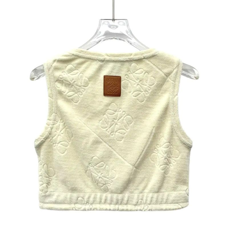 Loewe LOEWE Beige Cotton Women's T-Shirt 0089 Size S / US 4 / IT 40 - 2 Thumbnail
