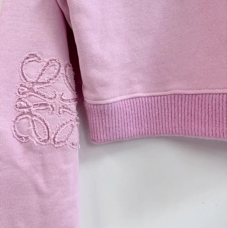 Loewe Loewe Women's Pink Cotton Sweatshirt 0089 Size S / US 4 / IT 40 - 7 Thumbnail
