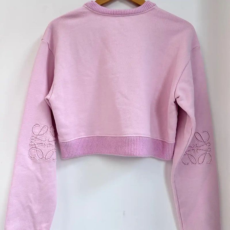 Loewe Loewe Women's Pink Cotton Sweatshirt 0089 Size S / US 4 / IT 40 - 4 Thumbnail