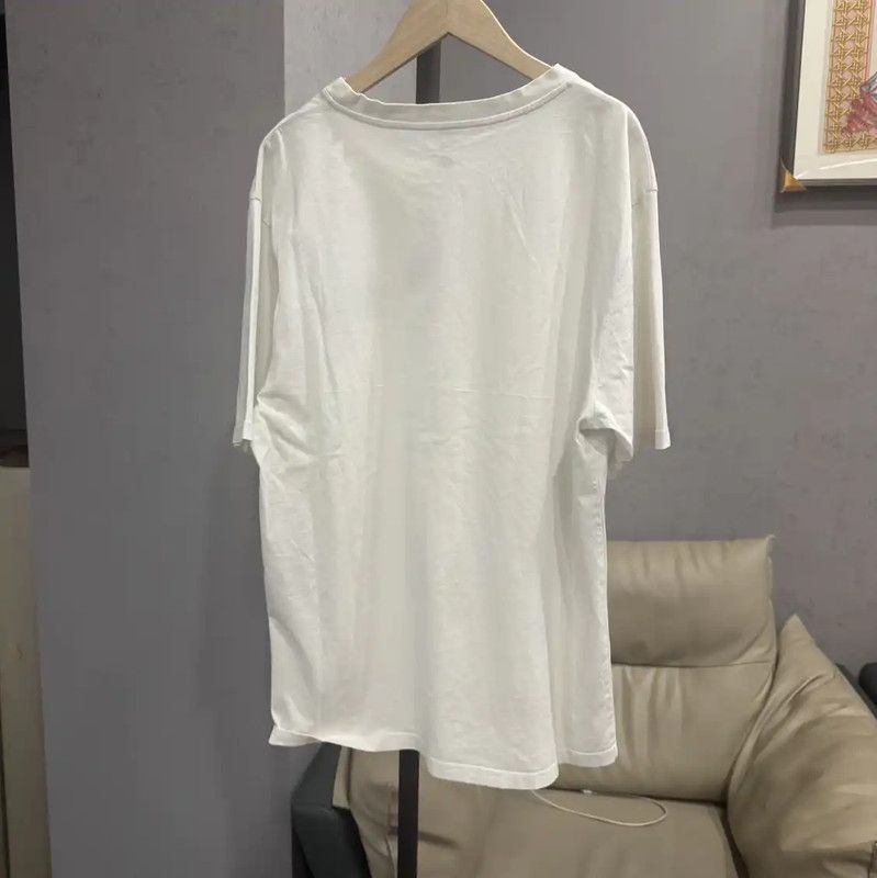 Loewe Loewe White Cotton T-Shirt for Women 0089 Size L / US 10 / IT 46 - 2 Thumbnail