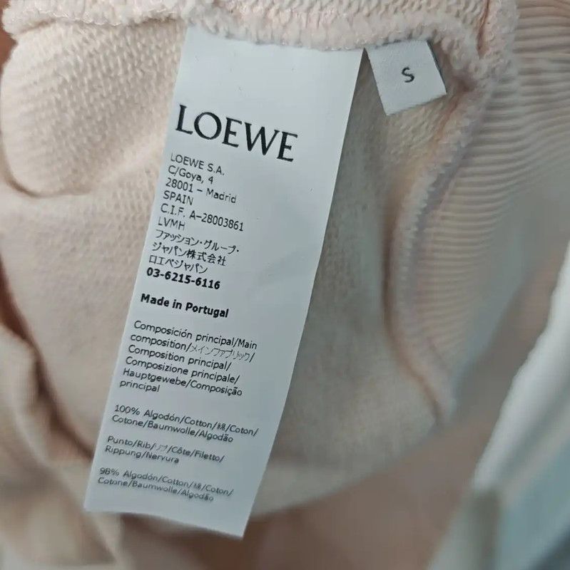 Loewe Loewe Spring Autumn Light Pink Hoodie 0089 Size S / US 4 / IT 40 - 4 Thumbnail