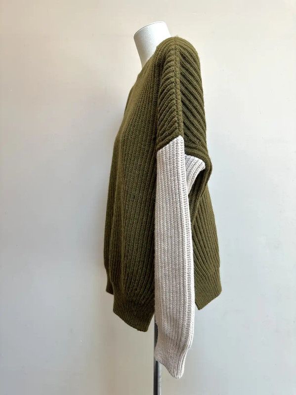 Loewe Loewe Color Block Wool Blend Knit Sweater 0089 Size S / US 4 / IT 40 - 2 Thumbnail