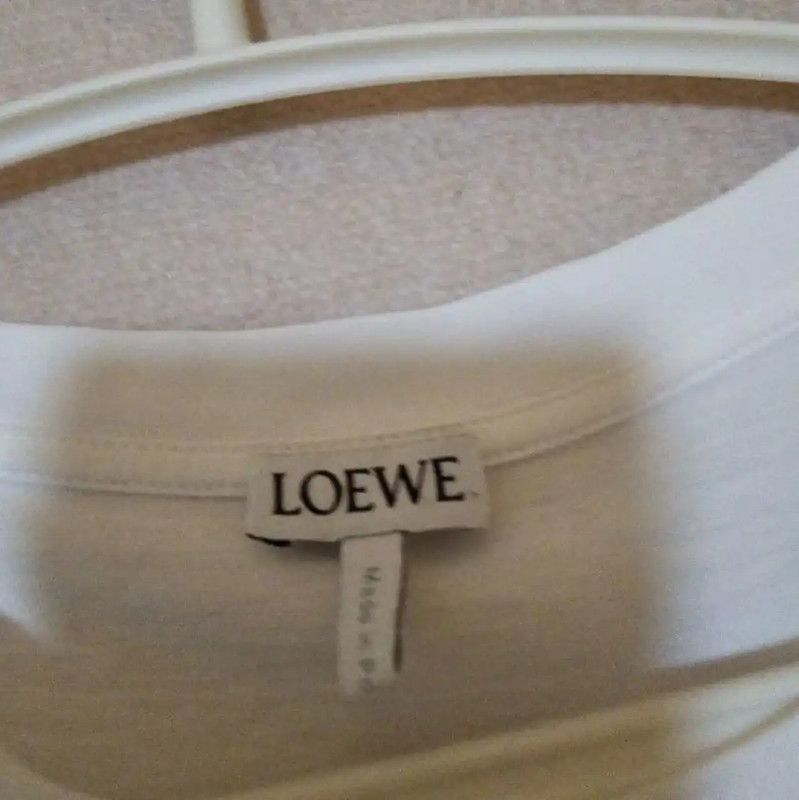 Loewe Loewe Women's White Cotton T-Shirt 0089 Size S / US 4 / IT 40 - 4 Thumbnail