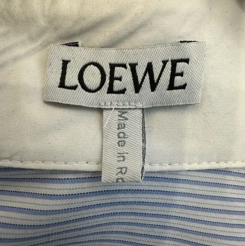 Loewe Loewe Light Blue Cotton Women's Shirt 0089 Size XS / US 0-2 / IT 36-38 - 4 Thumbnail