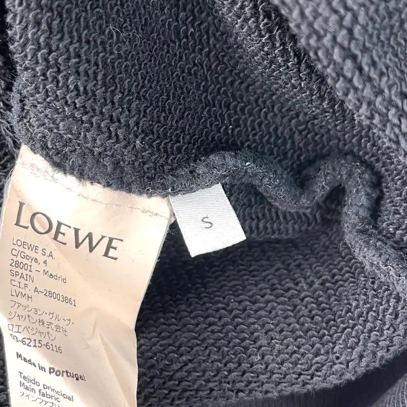 Loewe Loewe Black Cotton Women's Sweatshirt 0089 Size L / US 10 / IT 46 - 3 Thumbnail