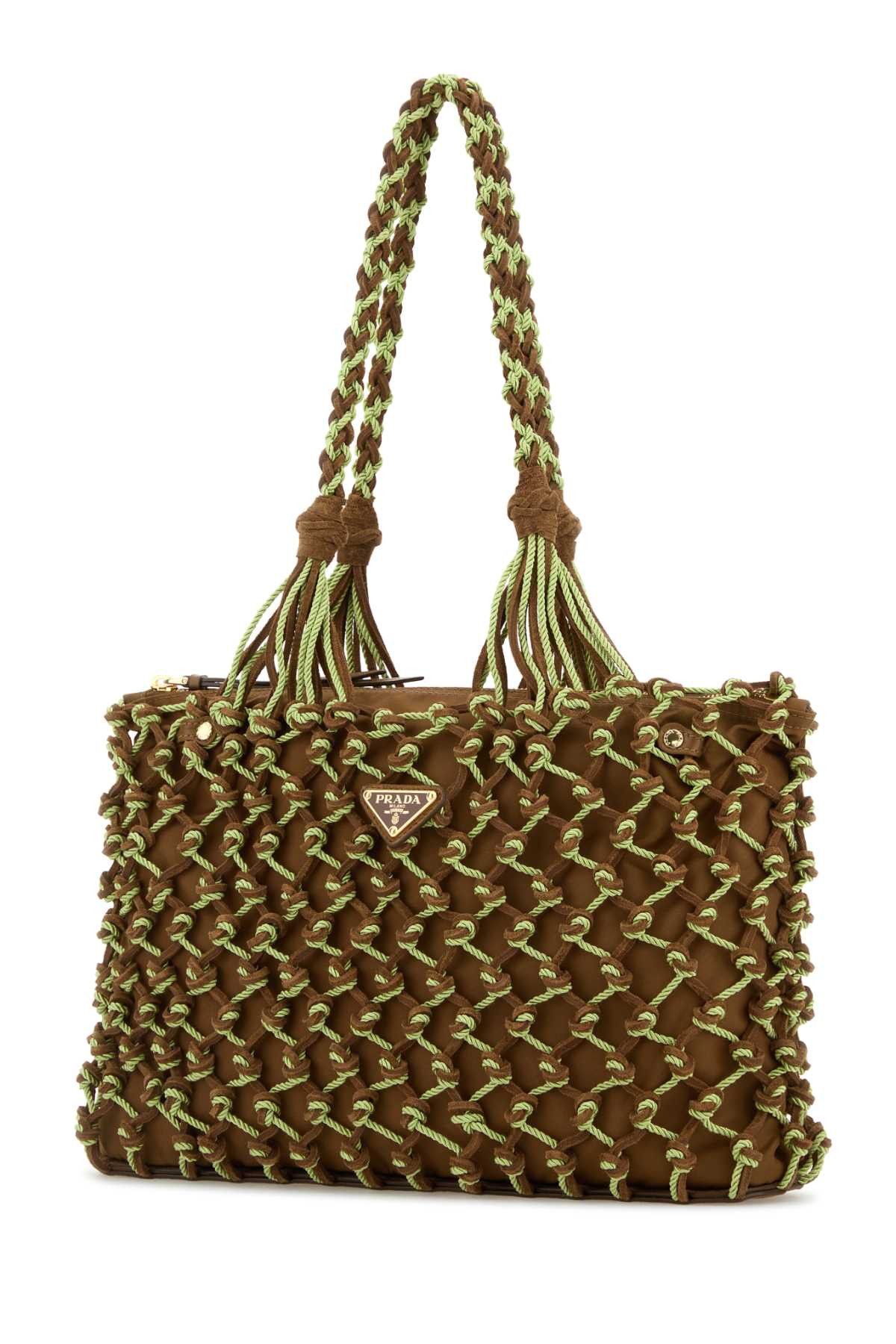 Prada Two-Tone Mesh Shopping Bag Size ONE SIZE - 2 Thumbnail