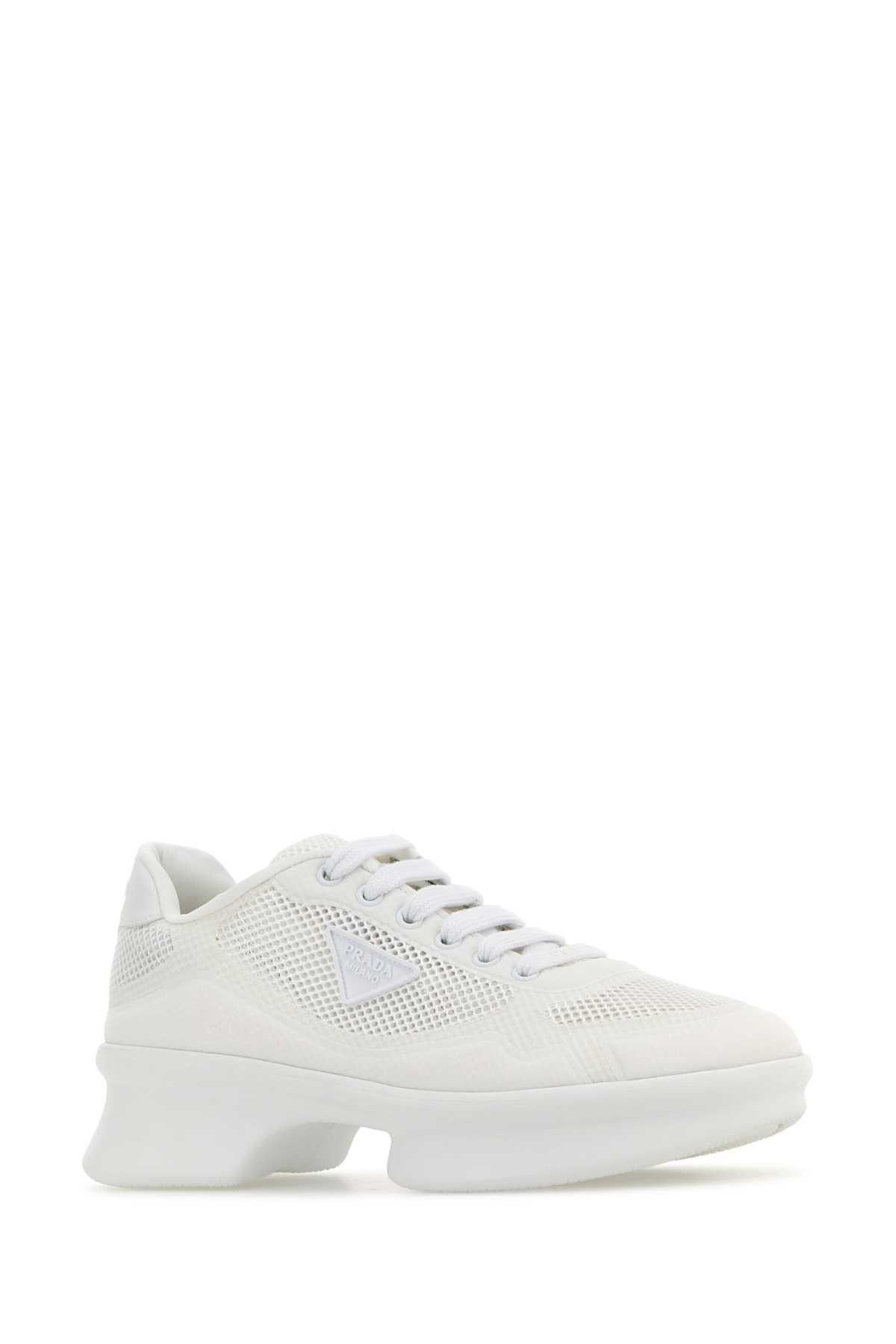 White Mesh Sneakers