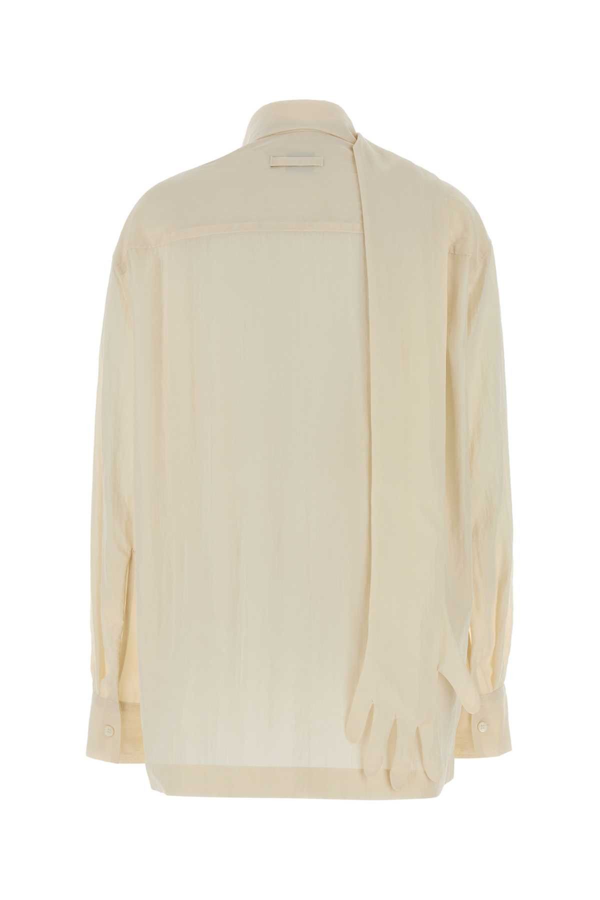 Jean Paul Gaultier Ivory Lyocell Blend Blouse Size XS / US 0-2 / IT 36-38 - 2 Thumbnail