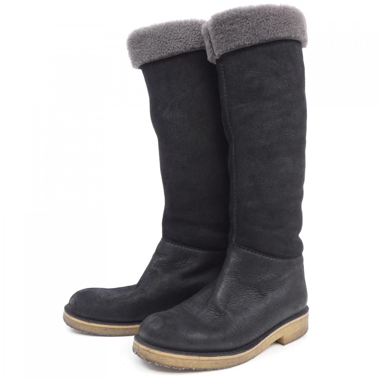 Hermes Hermes Hermes Vintage Leather Boots Leather Shoes DUTY FREE for USA Size ONE SIZE - 3 Thumbnail