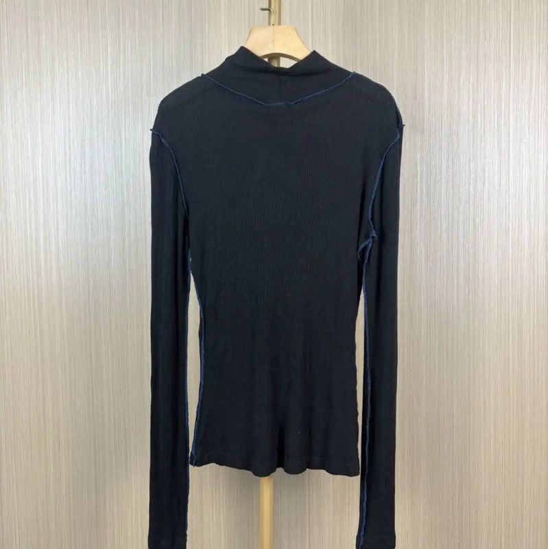 Loewe Loewe Black Wool Knit Top for Women 0089 Size S / US 4 / IT 40 - 2 Thumbnail
