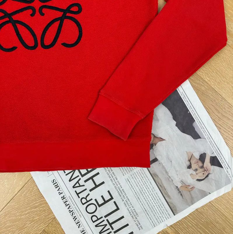 Loewe LOEWE Red Women's Sweatshirt with Logo Design 0089 Size M / US 6-8 / IT 42-44 - 3 Thumbnail