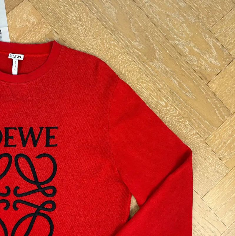 Loewe LOEWE Red Women's Sweatshirt with Logo Design 0089 Size M / US 6-8 / IT 42-44 - 5 Thumbnail