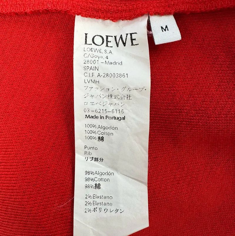 Loewe LOEWE Red Women's Sweatshirt with Logo Design 0089 Size M / US 6-8 / IT 42-44 - 8 Thumbnail